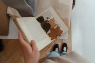 Person Holding White Book Page