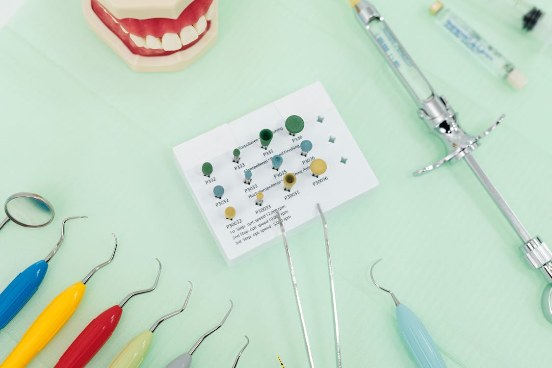 Close-Up Shot of Dental Tools