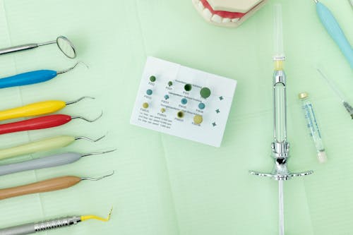 Close-Up Shot of Dental Tools