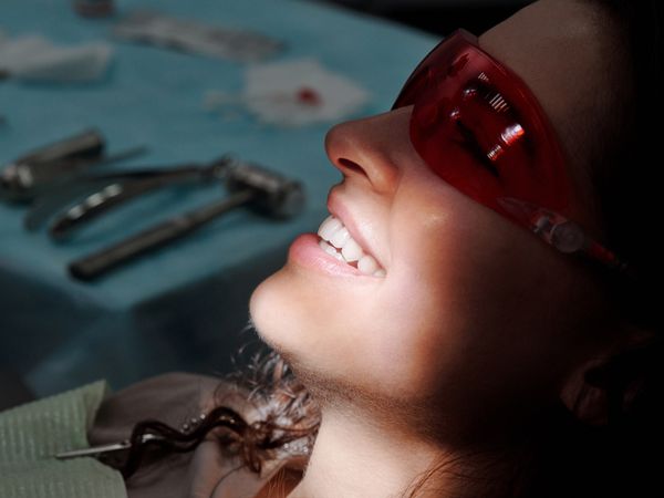 Patient smiling after teeth whitening treatment at Smile Point Tollygunge