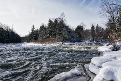 Free stock photo of landscape, river, snow
