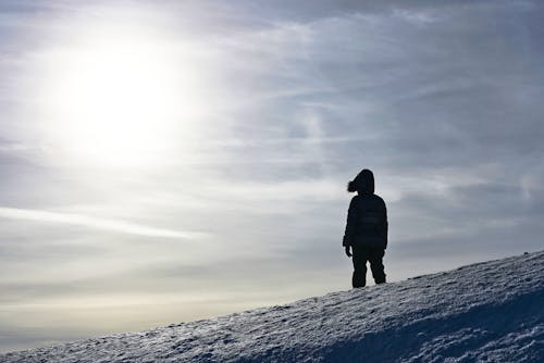 Free stock photo of person, silhouette, sky