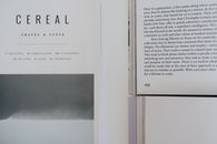 Close-up of open Cereal magazine showcasing travel and style content.