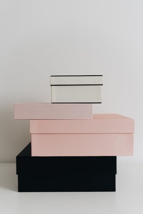 Free Cardboard Boxes on White Surface Stock Photo