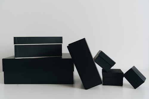 Foto profissional grátis de caixas pretas, contradição, dimensões
