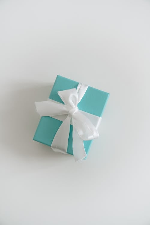 Free A Small Box with a Ribbon Stock Photo