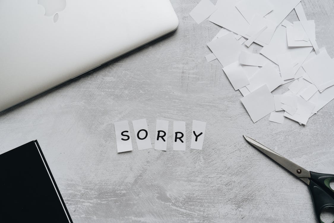 Say Sorry Without Saying Sorry!