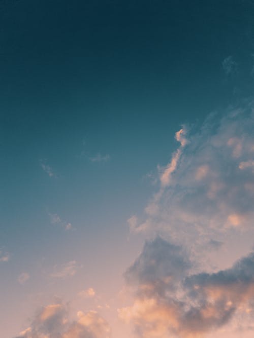 Photograph of the Sky with Clouds