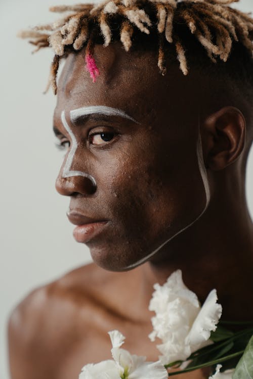 Kostenloses Stock Foto zu akne, begrifflich, black male