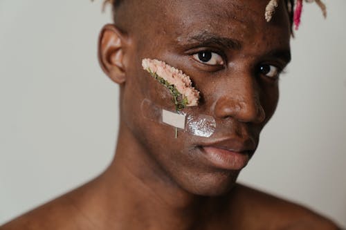 Woman With White Cream on Her Face