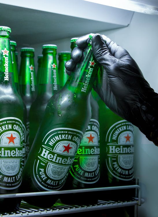Free Heineken Beer Bottles Stock Photo