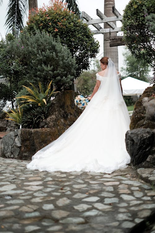 Woman in White Wedding Dress