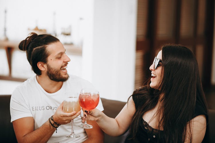 Happy Couple Toasting