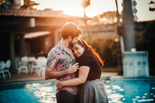 Free Photo of Man and Woman Embracing Stock Photo