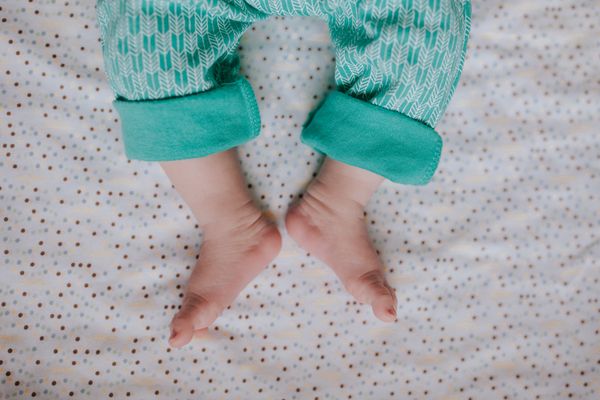 Organic Knit Footed Pajamas