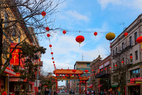 Free stock photo of chinese lanterns Stock Photo