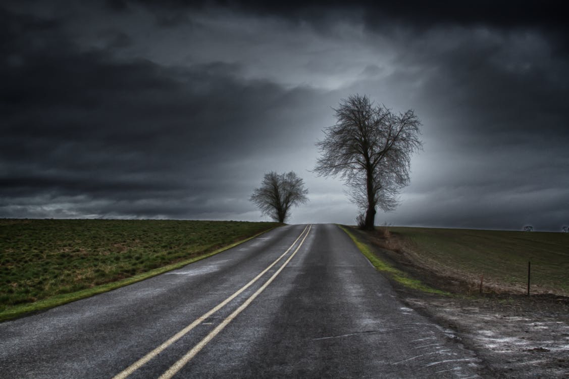 Free stock photo of storm road