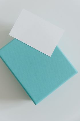 Gift card on a plain surface — photo by alleksana on Pexels