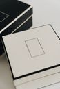 Set of cardboard gift boxes with elegant design