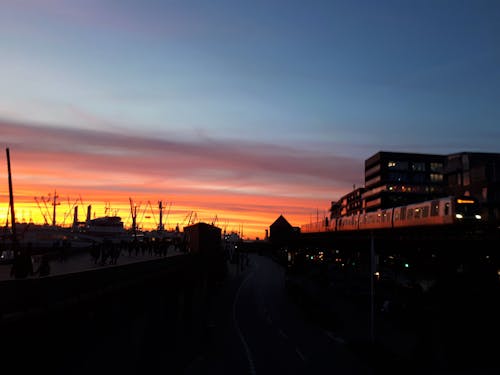 Ingyenes stockfotó ég, este, Hamburg témában
