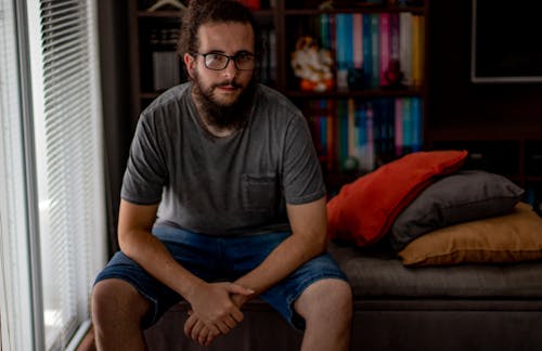 Portrait of Man with Beard and Eyeglasses