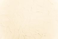 Abstract minimal backdrop with wall decorated with textured stucco in light beige color