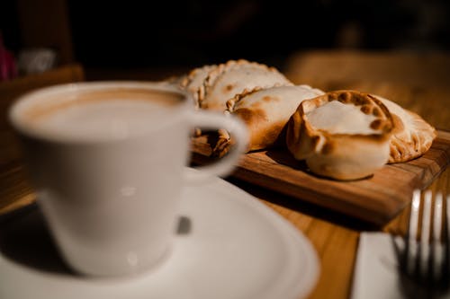 Free stock photo of café, coffee, enpanada