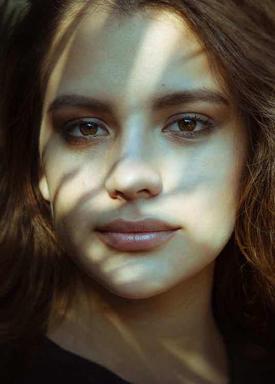 Portrait of a Beautiful Woman with Brown Eyes · Free Stock Photo