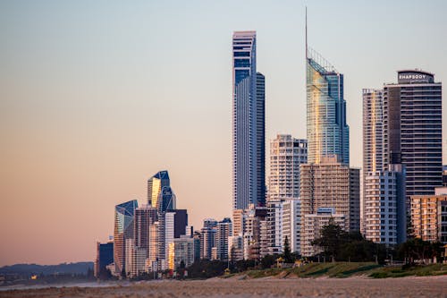 Free View of a City Skyline Stock Photo