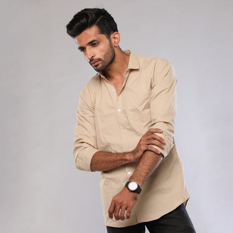 black dress shirt with beige pants Trousers and Brown Belt DETAILS The Fairfax is the ultimate essential short Black Shirt Beige Pants Outfit
