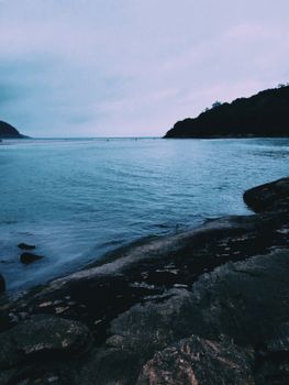 Experience the serene beauty of Balneario Praia do Pernambuco with this captivating seascape view.