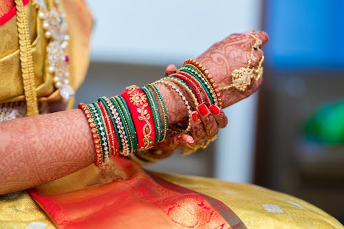 Close up of Traditional Bracelets