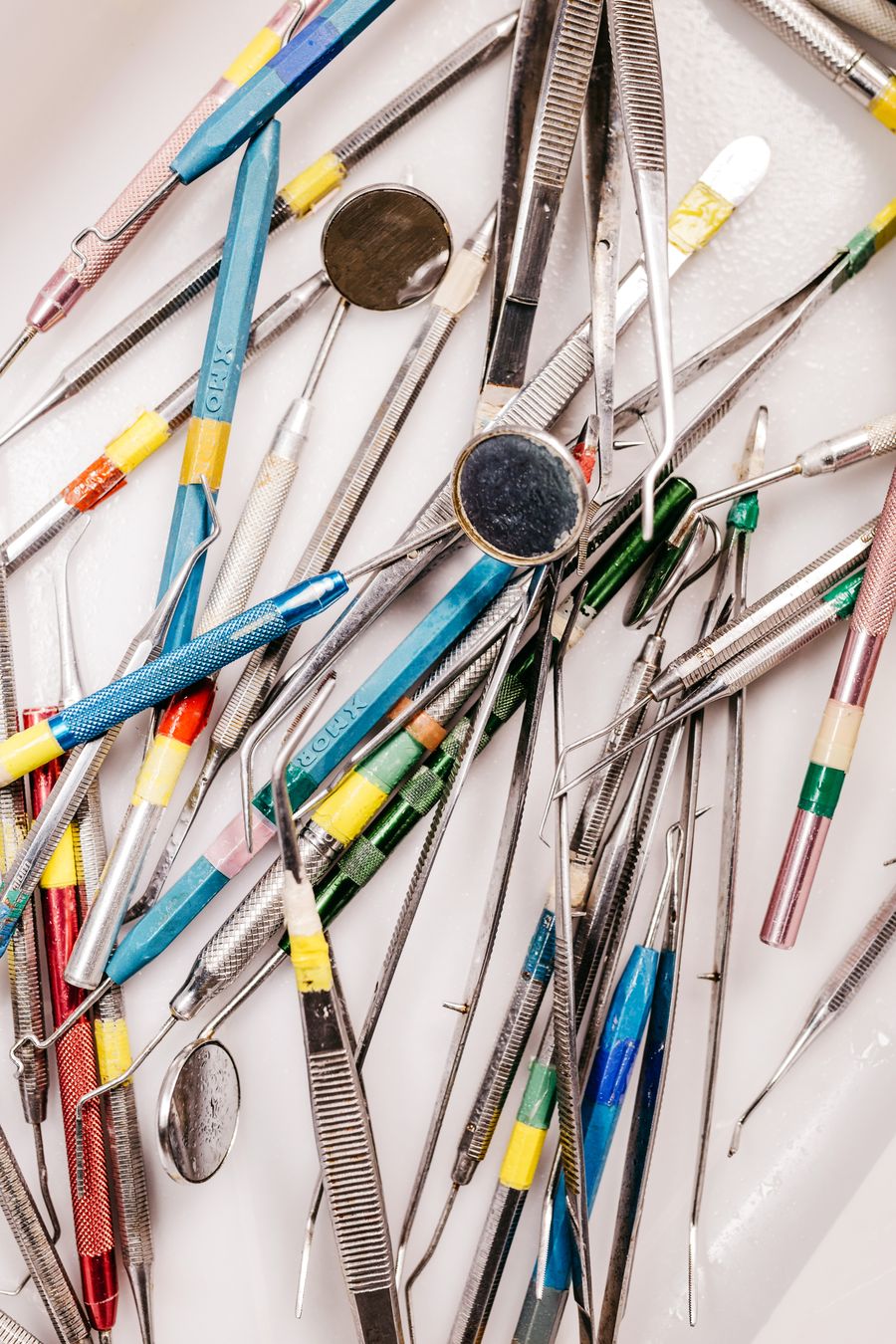 Assorted dental tools
