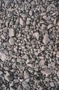 Abstract background of gray pebbles on ground
