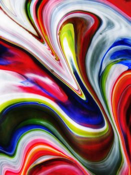 Vibrant swirls of color create a dynamic and modern abstract artwork.