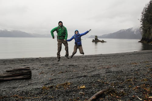 Free stock photo of alaska, beach, couple