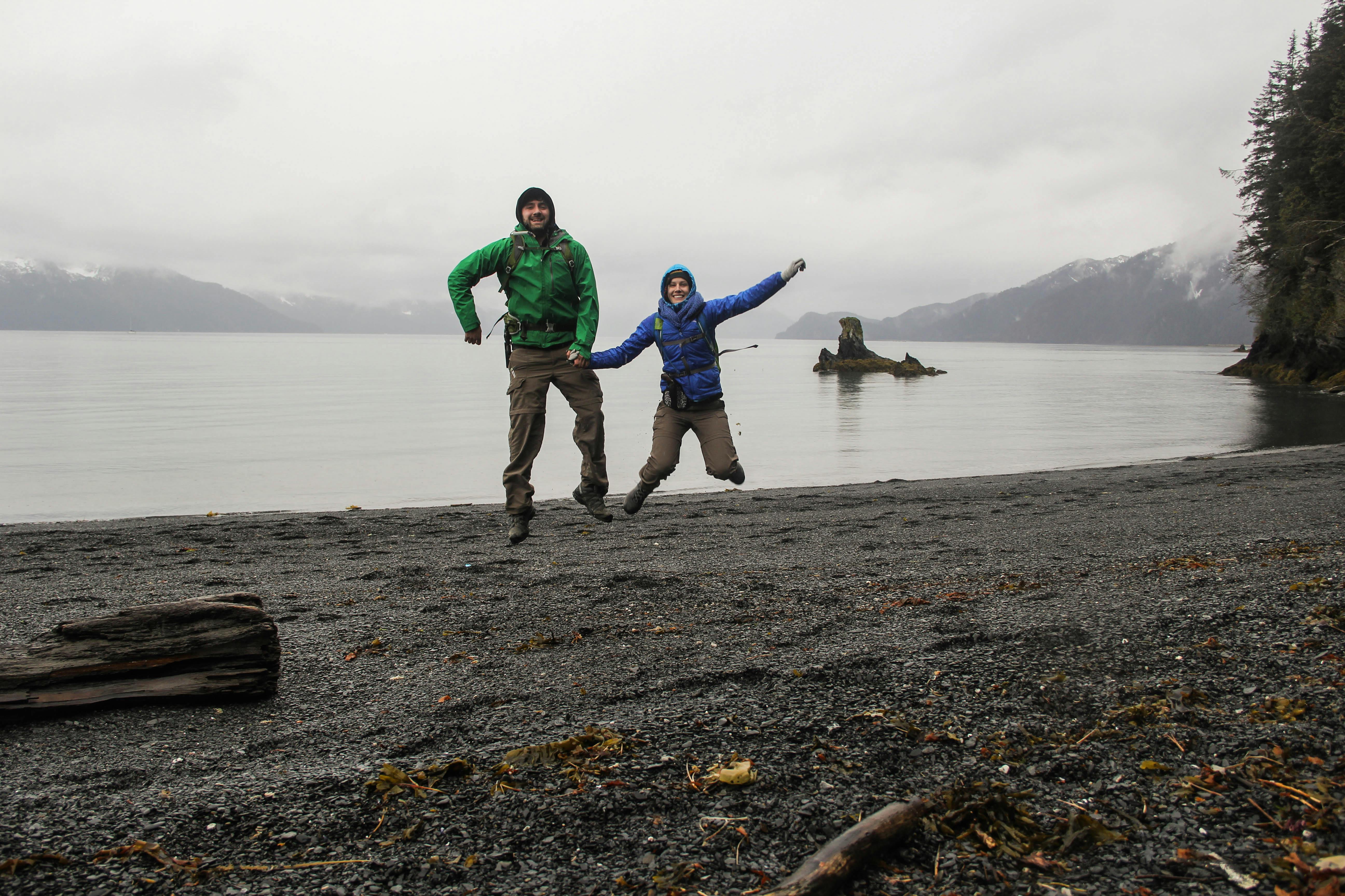 Free stock photo of alaska, beach, couple