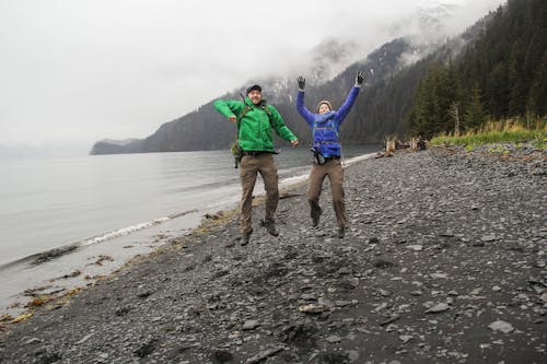 Free stock photo of alaska, beach, couple