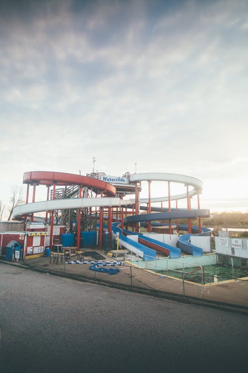 Colorful Swimming Pool Slides