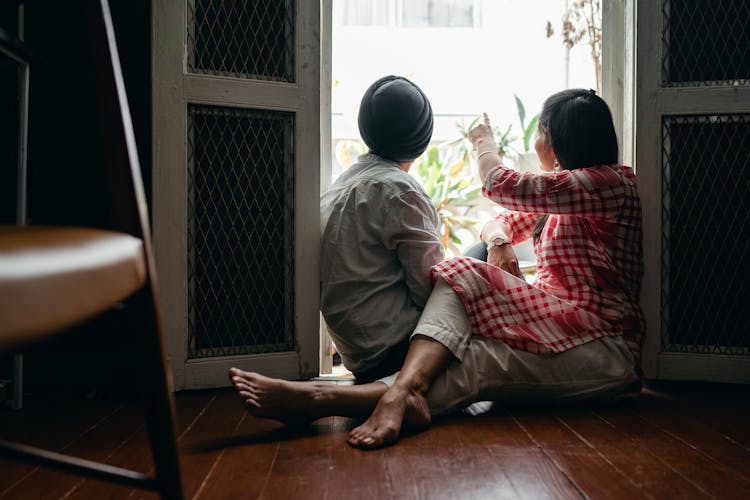 Husband And Wife Spending Time At Home