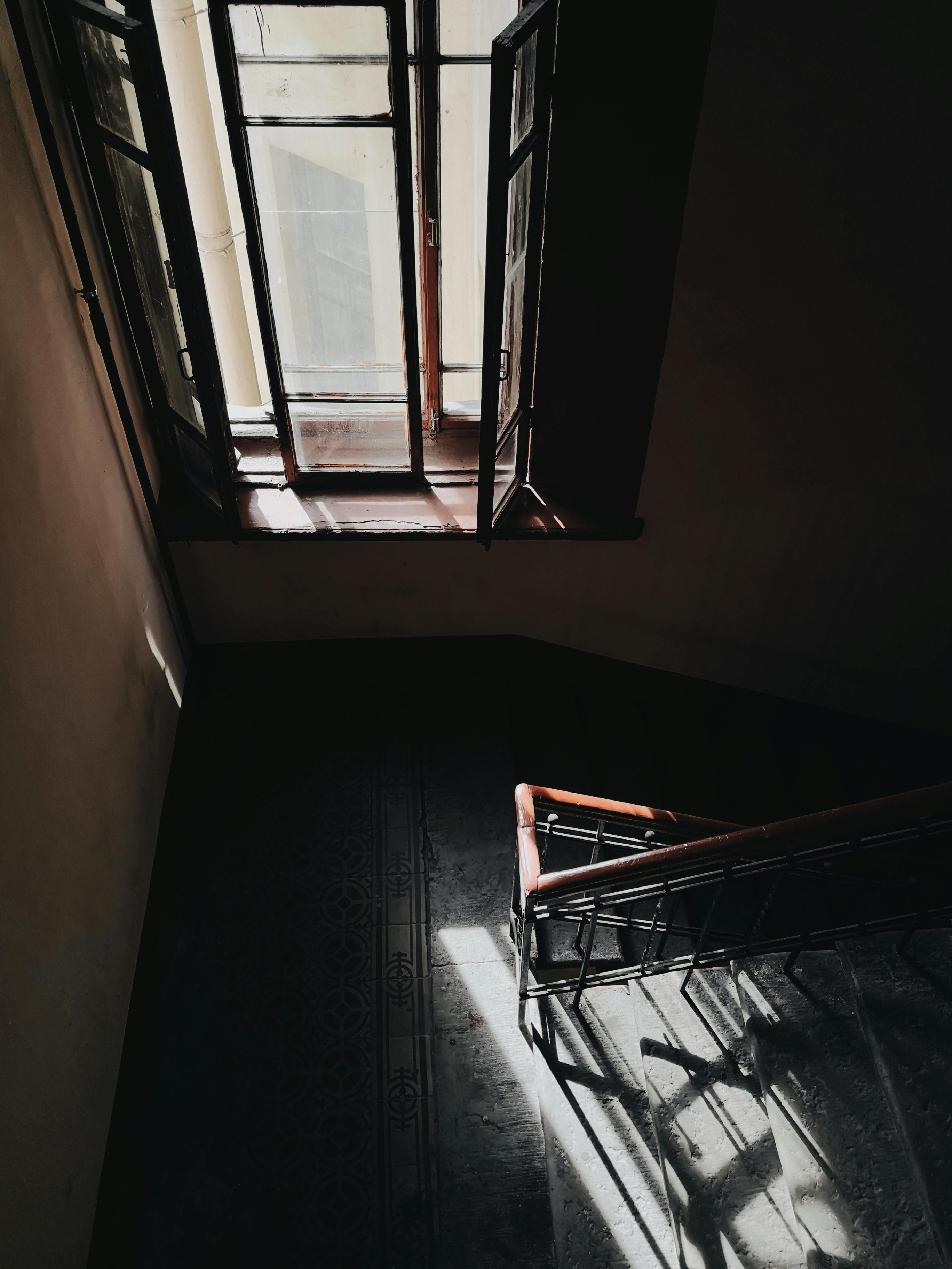 White Round Framed Glass Window · Free Stock Photo