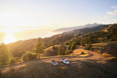 SUV Parked on the Mountain