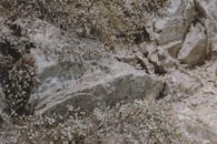 Brown and White Rock Formation