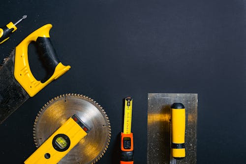Free Yellow and Black Hand Tools Stock Photo