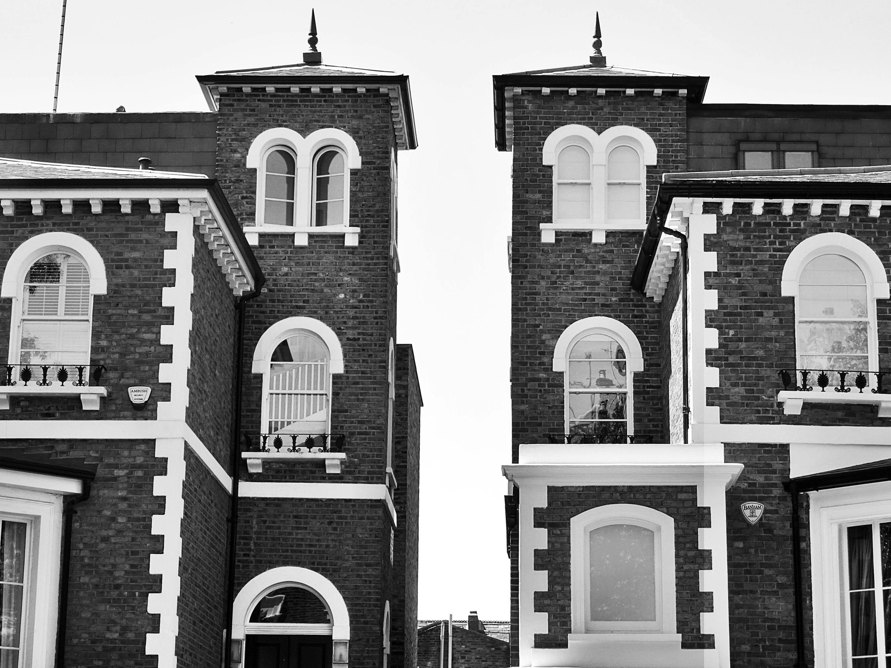 Schwarz Weiß Häuser · Kostenloses Stock Foto