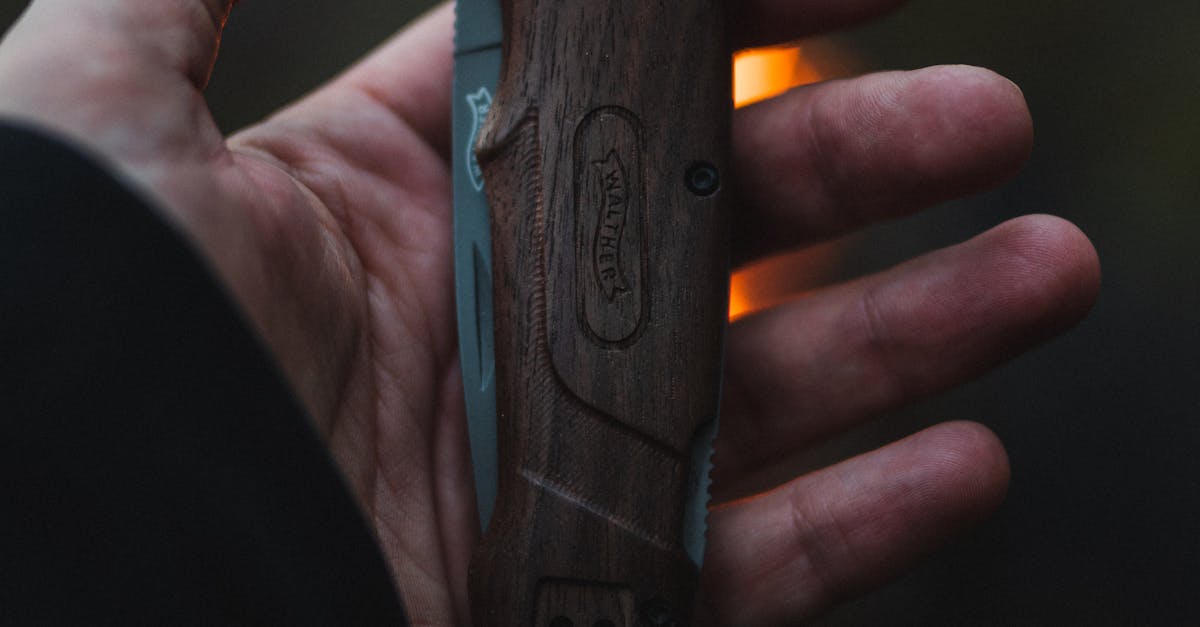 Person Holding a Folding Knife · Free Stock Photo