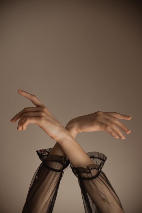 Hands of graceful dancing woman