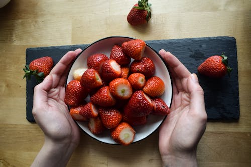 Foto stok gratis beri, buah, mangkuk keramik