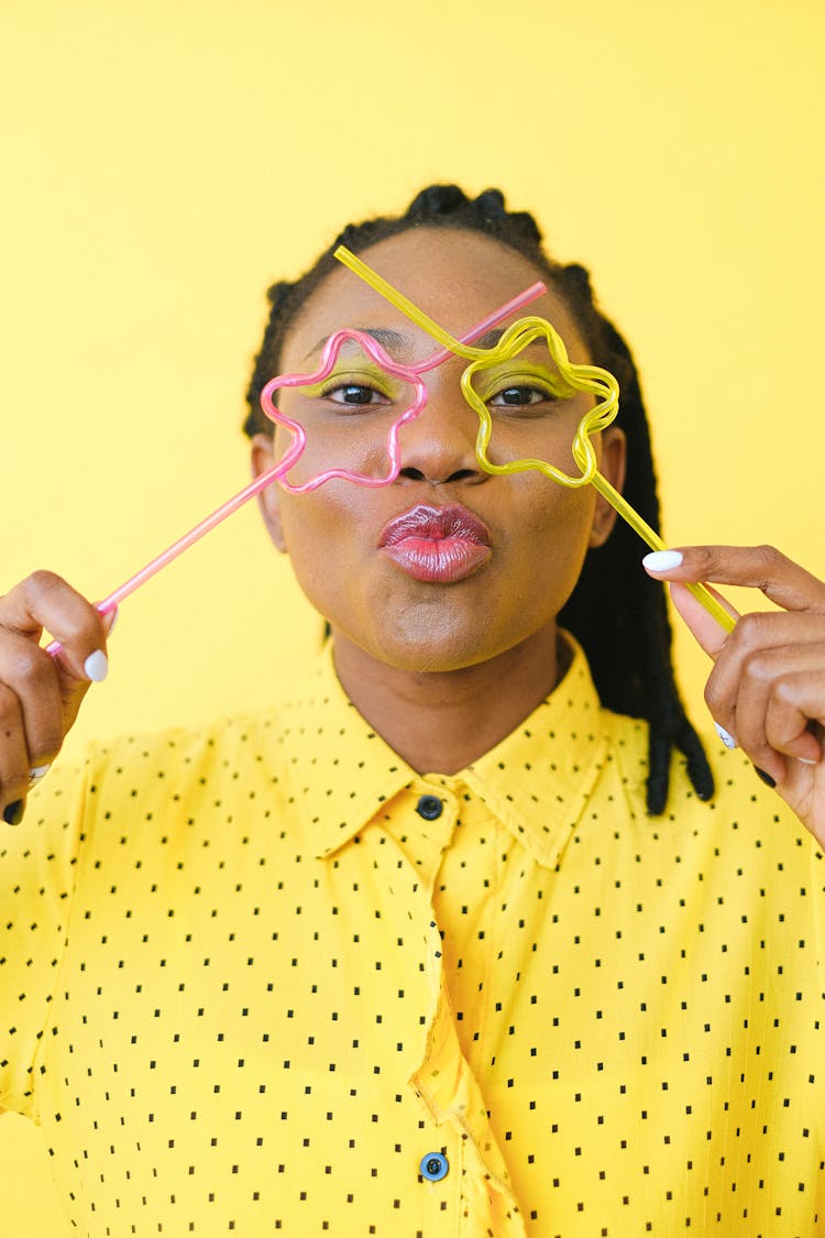 Woman Blowing Kiss