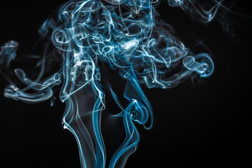 Free Blue and White Smoke Illustration Stock Photo